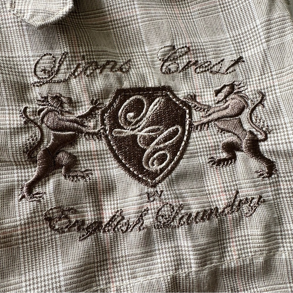 Lion’s Crest by English Laundry - Beige Plaid Cargo Shorts - Picture 2 of 15